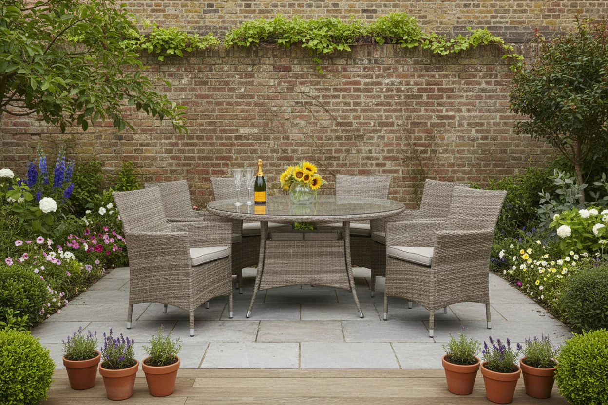 #1024 - Barbados 6 Seater Dining Set 🍽️🌴✨