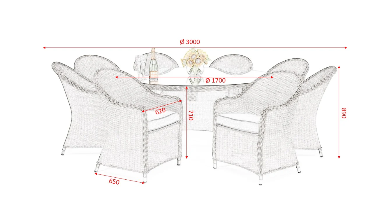 #2025 - Florida 8-Seater Dining Set 🍽️🌴 - Image 5