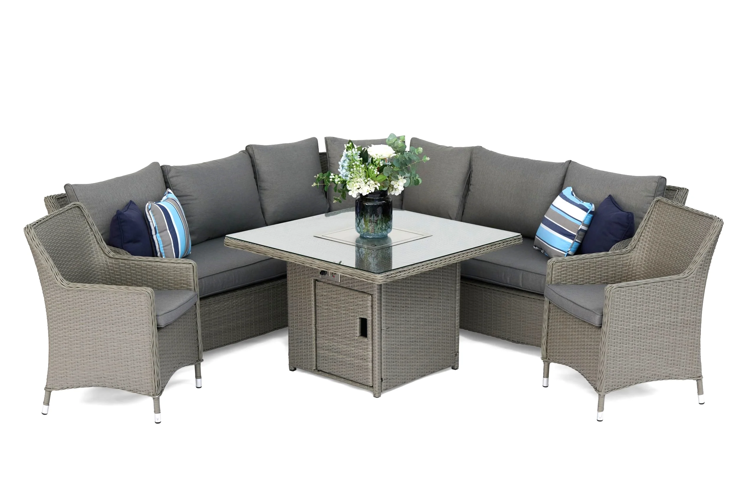 #2035 - 🔥 Florida Large Corner with Armchairs & Fire Pit Table 🔥 - Image 4