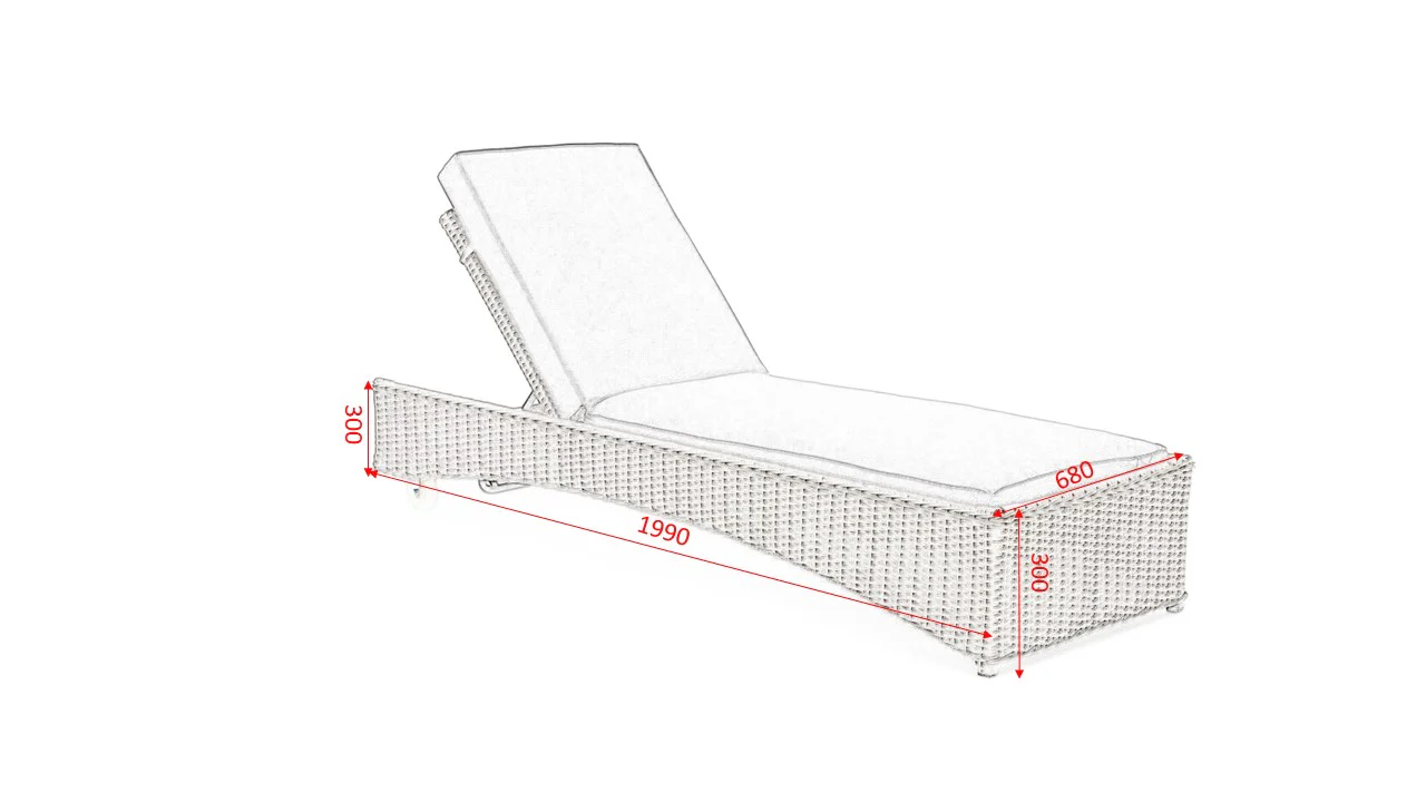 #3032 -π Havana Luxury Sun Lounger β Comfort Meets Convenience - Image 6