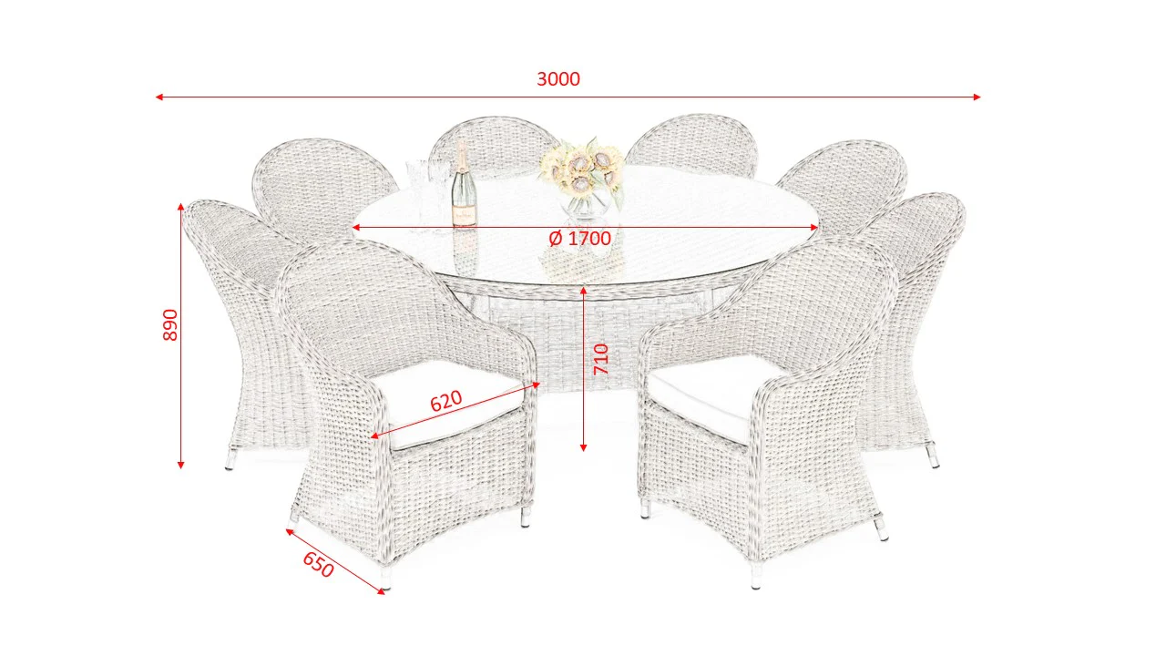 #3025 - Havana 8-Seater Dining Set πΏ - Image 3