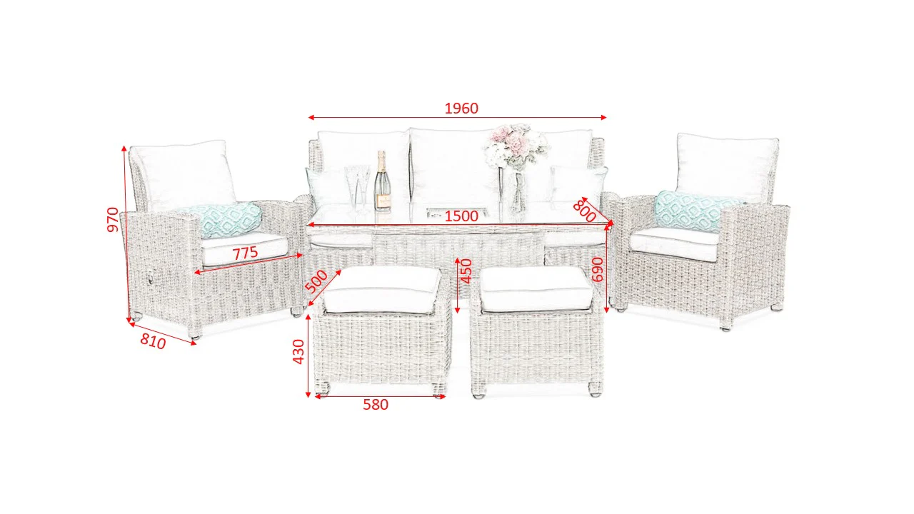 #3027 - 🌟 Havana Large Reclining Sofa Set – Perfect for Entertaining! 🌟 - Image 8