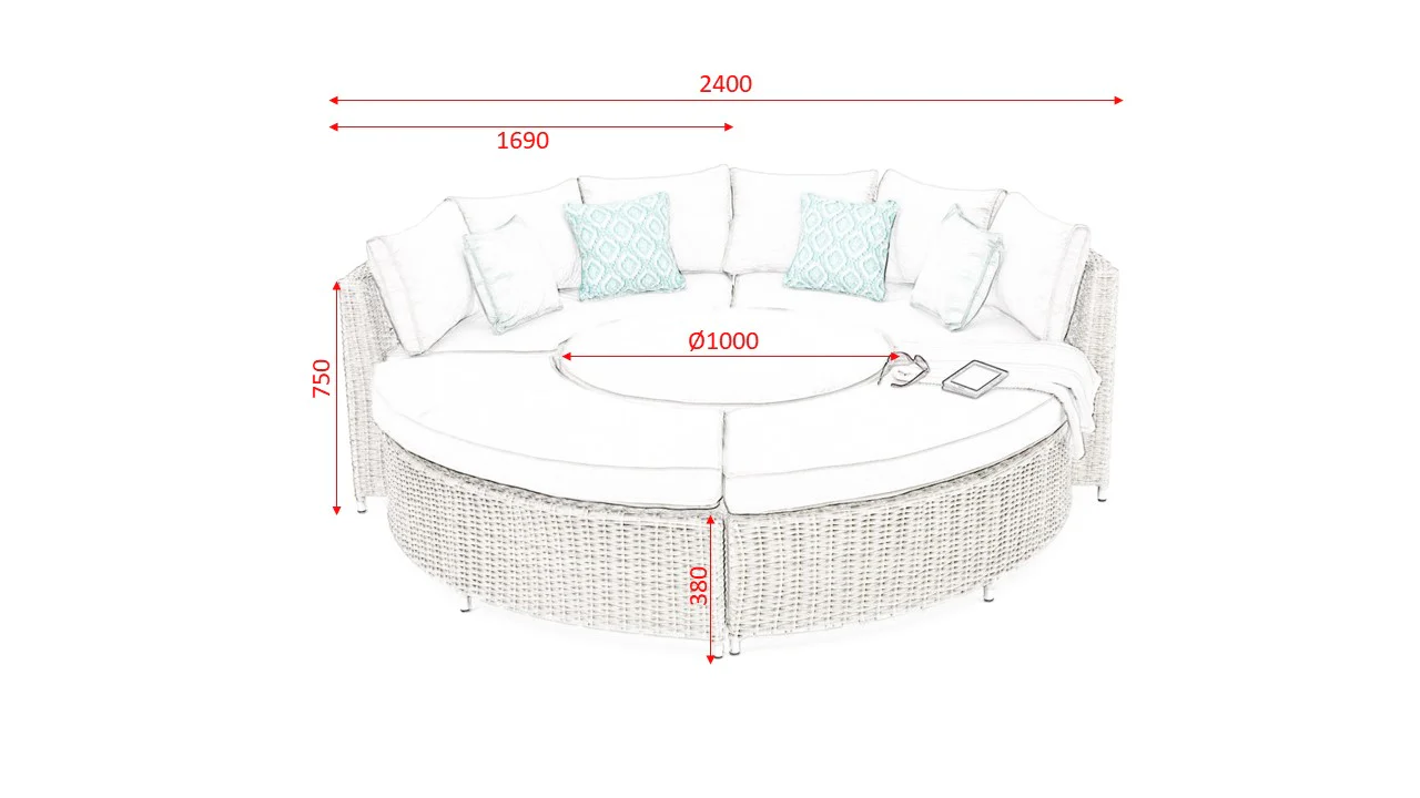 #3028 - ☀️ Havana Large Modular Daybed – The Ultimate Outdoor All-Rounder! - Image 4