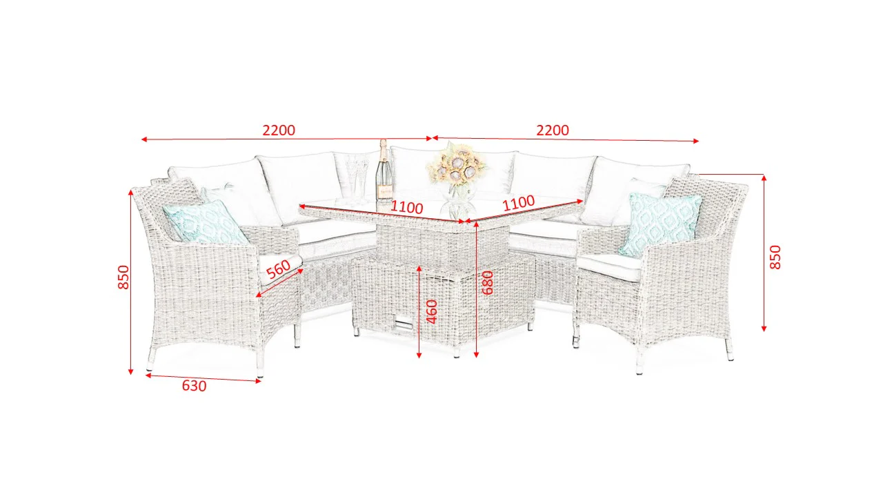 #3029 - 🌟 Havana Large Luxury Corner with Armchairs – Best Seller! 🌟 - Image 10
